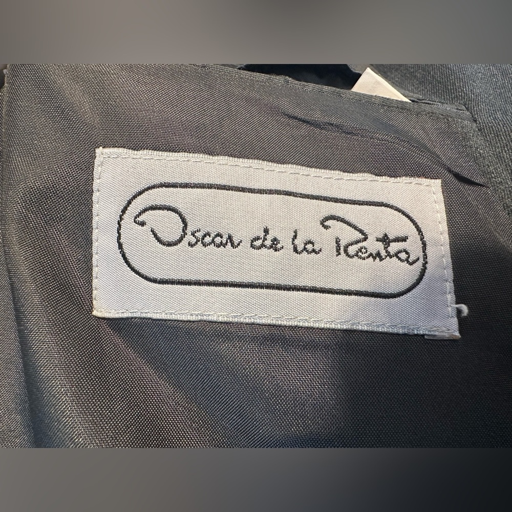 Oscar de la Renta Vintage Dapper Forest Green Double Breasted Blazer (Size 44L) - Picture 5 of 8